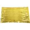 Sale Foldbart PET-aluminiseret film termisk nødtæppe - Bærbart overlevelsesudstyr til camping og udendørsaktiviteter - Guld, 210 cm x 160 cm Beredskabsplaner