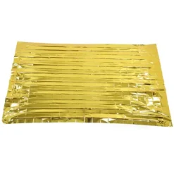 Sale Foldbart PET-aluminiseret film termisk nødtæppe - Bærbart overlevelsesudstyr til camping og udendørsaktiviteter - Guld, 210 cm x 160 cm Beredskabsplaner