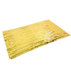 Sale Foldbart PET-aluminiseret film termisk nødtæppe - Bærbart overlevelsesudstyr til camping og udendørsaktiviteter - Guld, 210 cm x 160 cm Beredskabsplaner