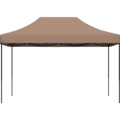 Telte & Lysthuse^Foldbart pop op-festtelt - Ideelt til udendørs begivenheder | Farve: Brun | Størrelse: 410x279x315 cm