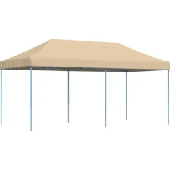Discount Foldbart pop up-festtelt - Ideelt til udendørs begivenheder | Farve: Beige | Størrelse: 580x292x315 cm Telte & Lysthuse