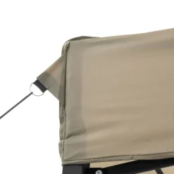 New Foldbart pop up-festtelt med 3 sidevægge - Gråbrun | Størrelse: 300x300 cm Telte & Lysthuse