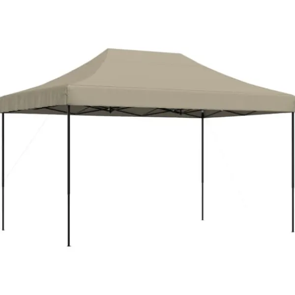 Telte & Lysthuse^Foldbart pop up-festtelt 440x292x315 cm - Ideelt til udendørs begivenheder | Farve: Gråbrun