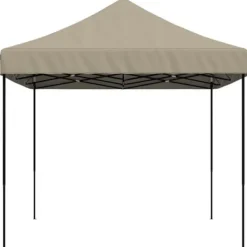 Telte & Lysthuse^Foldbart pop up-festtelt 440x292x315 cm - Ideelt til udendørs begivenheder | Farve: Gråbrun