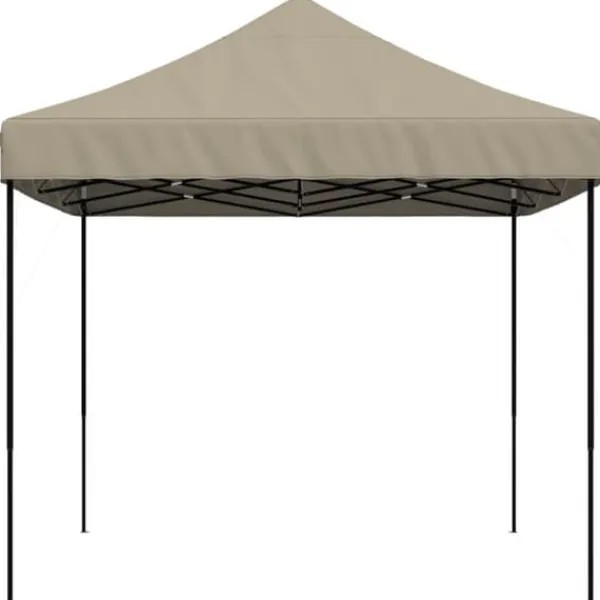 Telte & Lysthuse^Foldbart pop up-festtelt 440x292x315 cm - Ideelt til udendørs begivenheder | Farve: Gråbrun