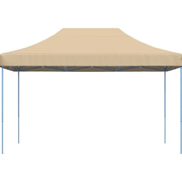 Telte & Lysthuse^Foldbart pop up-festtelt 440x292x315 cm | Farve: Beige