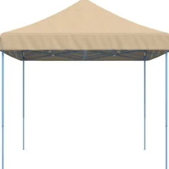 Telte & Lysthuse^Foldbart pop up-festtelt 440x292x315 cm | Farve: Beige