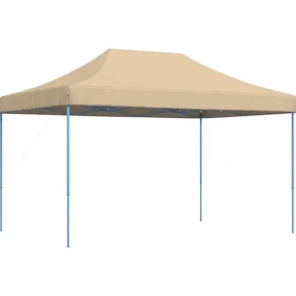 Telte & Lysthuse^Foldbart pop up-festtelt 440x292x315 cm | Farve: Beige