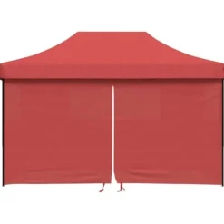 Discount Foldbart pop-up festtelt med 4 sidevægge | Farve: Bordeaux | Størrelse: 3x3 m Telte & Lysthuse