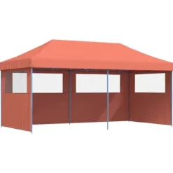 Online Foldbart pop-up festtelt med 3 sidevægge | Farve: Terracotta Telte & Lysthuse