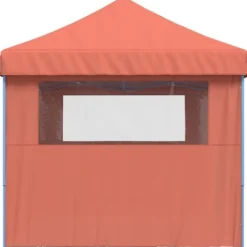 Online Foldbart pop-up festtelt med 3 sidevægge | Farve: Terracotta Telte & Lysthuse