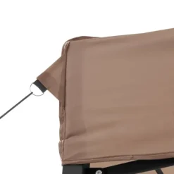 Discount Foldbart pop-up festtelt med 2 sidevægge | Farve: Brun | Størrelse: 3x3 m Telte & Lysthuse