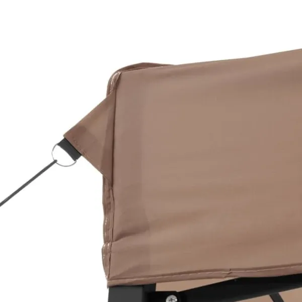 Discount Foldbart pop-up festtelt med 2 sidevægge | Farve: Brun | Størrelse: 3x3 m Telte & Lysthuse