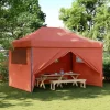 Online Foldbart pop-up festtelt med 4 sidevægge | Farve: Terracotta Telte & Lysthuse
