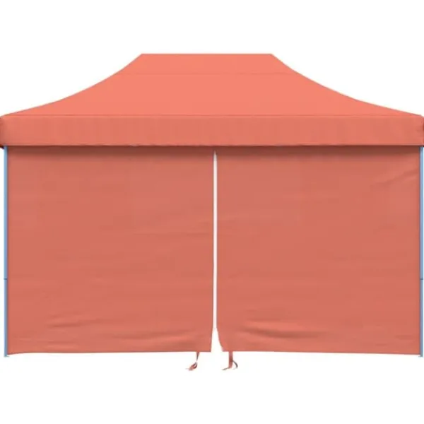 Online Foldbart pop-up festtelt med 4 sidevægge | Farve: Terracotta Telte & Lysthuse