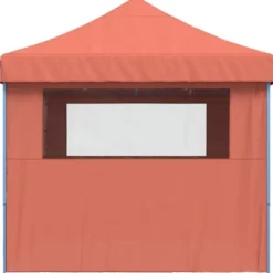 Online Foldbart pop-up festtelt med 4 sidevægge | Farve: Terracotta Telte & Lysthuse
