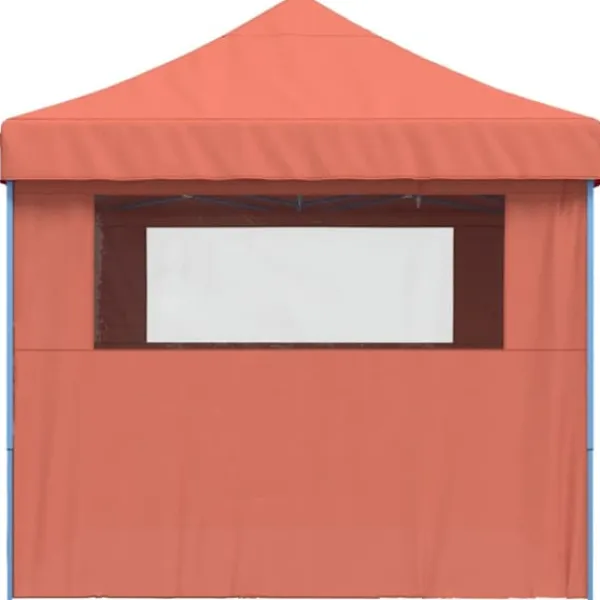 Online Foldbart pop-up festtelt med 4 sidevægge | Farve: Terracotta Telte & Lysthuse