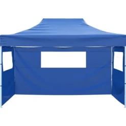Discount Foldbart telt med 3 vægge 3 x 4,5 m blå - Foldbart Telt - Foldbare Telte - Home & Living Telte & Lysthuse