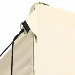 Best Foldbart telt med 3 vægge - Ideelt til udendørs arrangementer | Størrelse: 3x4,5 m | Farve: Creme Telte & Lysthuse
