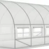 Discount Folie tunnel drivhus med vinduer 600 x 300 x 200 cm Hvid Drivhus