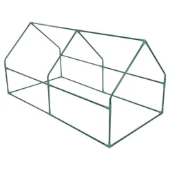 Drivhus^Foliedrivhus - Havedrivhus - 180×90×90 cm - Oprullelig dør - Forstærket PE-dug - Jernramme - Vandtæt - Grøn/Hvid