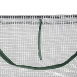 Drivhus^Foliedrivhus 120x60x60 cm med vindue, PE – tomathus/drivbænk, hvid