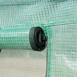 Drivhus^Foliedrivhus 2,95x2x2 m, gåbart, 6 vinduer, UV-beskyttelse – til havebrug