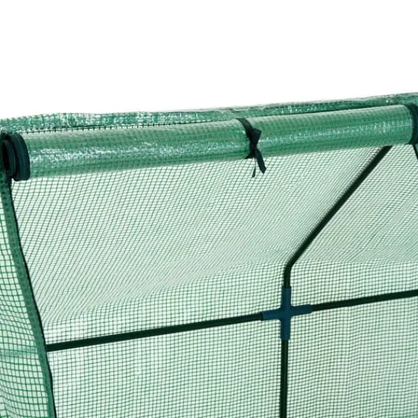 Drivhus^Foliedrivhus/drivbænk 270x90x90 cm, grøn – til tomater & planter