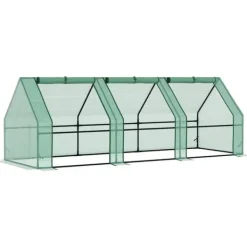 Best Foliedrivhus/drivbænk 270x90x90 cm, grøn – til tomater & planter Drivhus