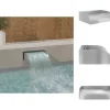 Springvand & Damme^Fontæner - Living havespringvand med LED-lys 45x34x14 cm rustfrit stål 304