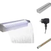 Sale Fontæner - Rektangulær vandfaldsfontæne med LED-lys rustfrit stål 45 cm Springvand & Damme