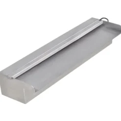 Sale Fontæner - Rektangulær vandfaldsfontæne med LED-lys rustfrit stål 45 cm Springvand & Damme