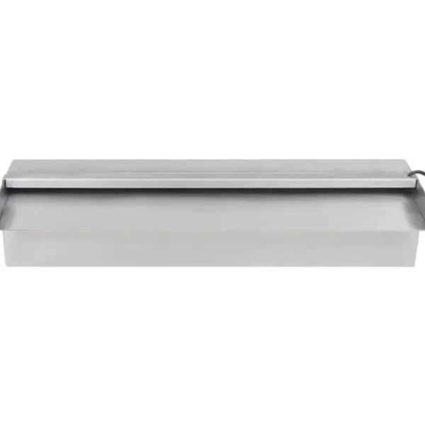 Sale Fontæner - Rektangulær vandfaldsfontæne med LED-lys rustfrit stål 45 cm Springvand & Damme