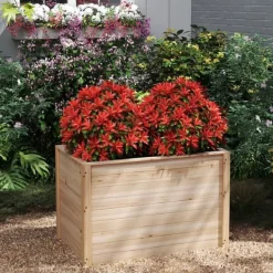 Best Forhøjet højbed, 102×64×66 cm, Naturlig Plantningsbænke