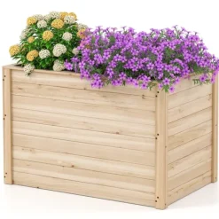 Best Forhøjet højbed, 102×64×66 cm, Naturlig Plantningsbænke