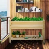 Best Forhøjet plantekasse, 121×60×84 cm, Natur Plantningsbænke