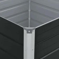Krukker & Plantebeholdere^Forhøjet plantekasse 100 x 100 x 45 cm galvaniseret stål brun - Hævet Havekasse - Hævet Havekasser - Home & Living