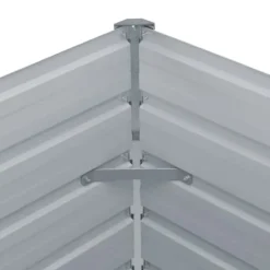 Krukker & Plantebeholdere^Forhøjet plantekasse 100 x 100 x 45 cm galvaniseret stål brun - Hævet Havekasse - Hævet Havekasser - Home & Living