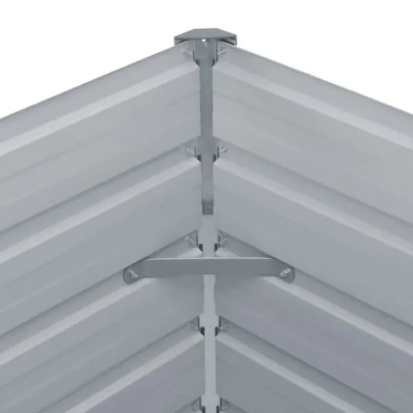 Krukker & Plantebeholdere^Forhøjet plantekasse 100 x 100 x 45 cm galvaniseret stål brun - Hævet Havekasse - Hævet Havekasser - Home & Living