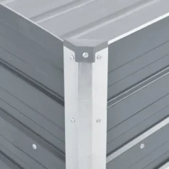 Hot Forhøjet plantekasse i galvaniseret stål - Udedekoration | Størrelse: 100x40x45 cm | Farve: Grå Plantningsbænke