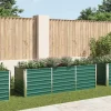 Forhøjet plantekasse i galvaniseret stål - Perfekt til haven | Størrelse: 240x80x77 cm | Farve: Grøn Plantningsbænke