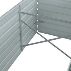 Forhøjet plantekasse i galvaniseret stål - Perfekt til haven | Størrelse: 240x80x77 cm | Farve: Grøn Plantningsbænke