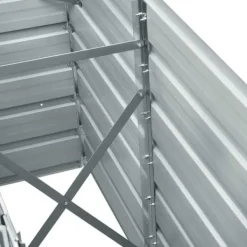 Plantningsbænke^Forhøjet plantekasse i galvaniseret stål - Dybde 240x40x77 cm | Farve: Brun