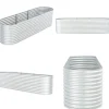 Best Forhøjet plantekasse 320x80x81 cm galvaniseret stål sølvfarvet - Plantekasse - Plantekasser - Home & Living Plantningsbænke
