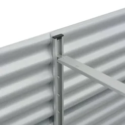 Best Forhøjet plantekasse 320x80x81 cm galvaniseret stål sølvfarvet - Plantekasse - Plantekasser - Home & Living Plantningsbænke