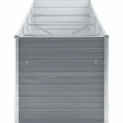 Forhøjet plantekasse 320x80x77 cm galvaniseret stål grå - Plantekasse - Plantekasser - Home & Living Krukker & Plantebeholdere