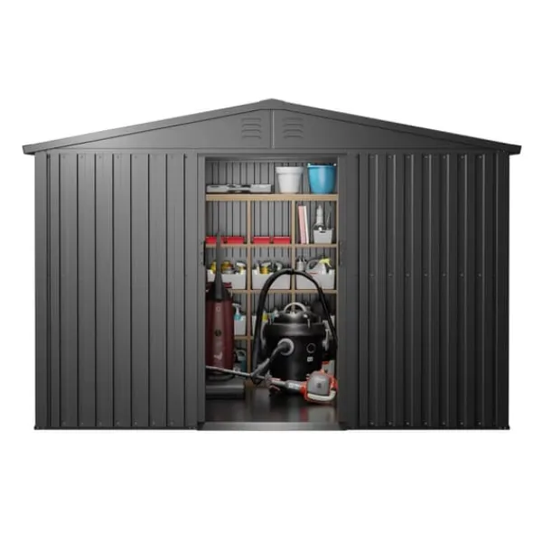 Clearance Fornorth Redskabsskur til Haven 9m2, sort Skure, Garager & Carports