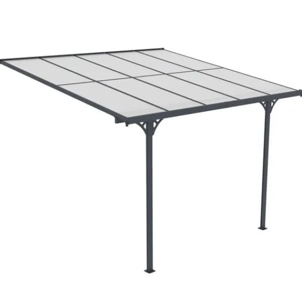 Clearance Fornorth Terrasseoverdækning 313x300x225-270cm Skure, Garager & Carports