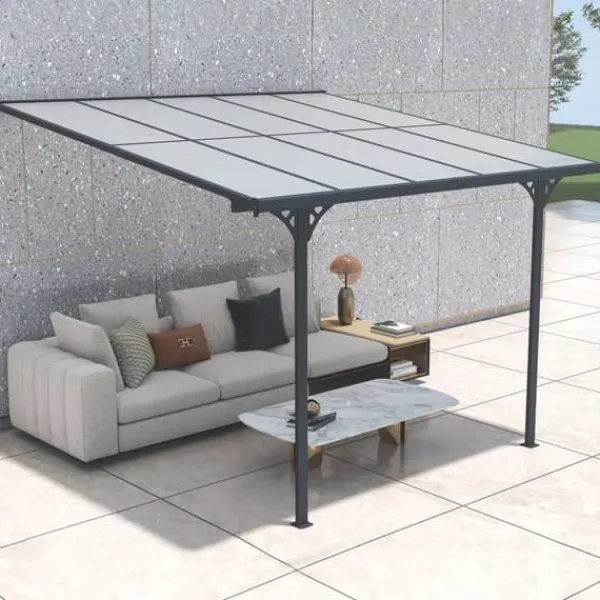 Clearance Fornorth Terrasseoverdækning 313x300x225-270cm Skure, Garager & Carports