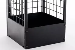 Tilbehør Til Brændeovne & Pejse^Forrest Firewood Rack - Black Metal, 40x40x120 cm